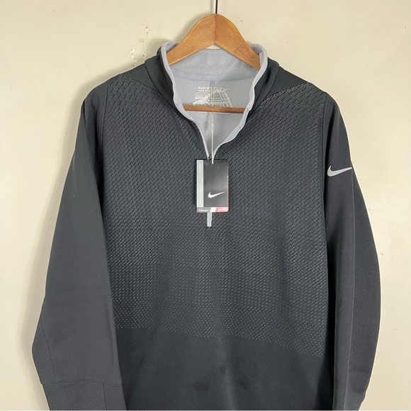 Nike Black Performance Golf Men's Dri-FIT ADV 1/2-Zip Golf Top Sweater SZ Large - Picture 3 of 14
